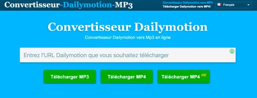 convertisseur Dailymotion vidéo en MP3