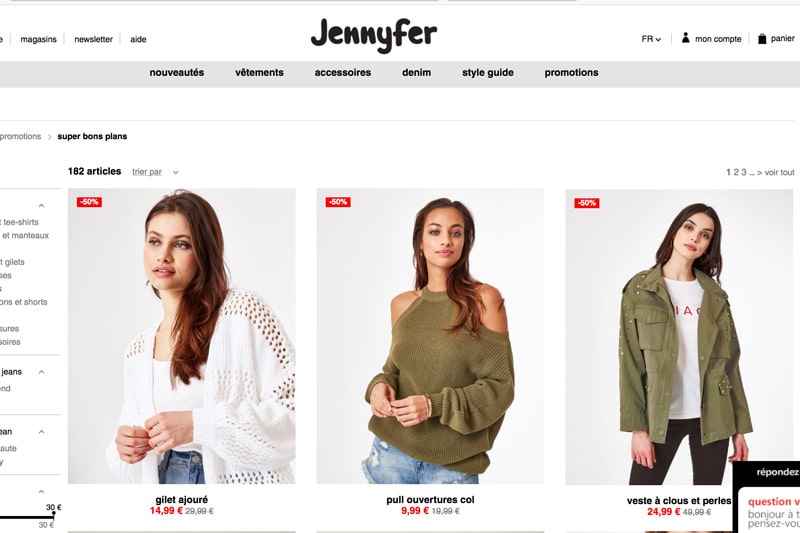 Code promo Jennyfer valide réduction soldes 2024