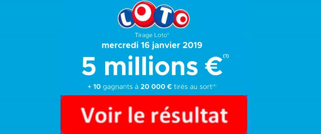 fdj resultat loto 16 janvier 2019