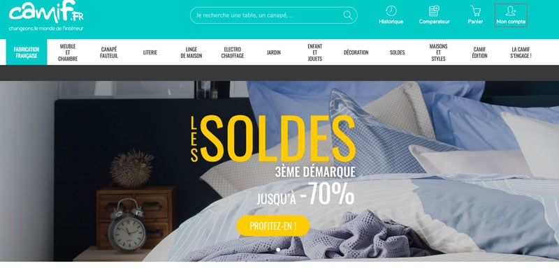 code promo camif