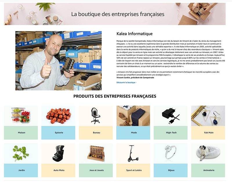 Promotion boutique Française Amazon