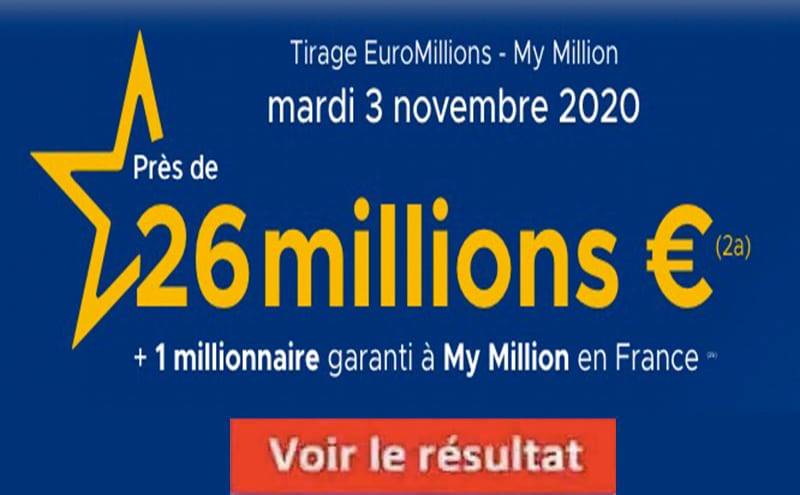Resultat Euromillions 3 Novembre 2020