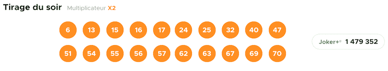 Reducteur A 29 Numéros Pour Le Keno