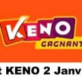 Résultat KENO 2 Janvier 2021 tirage midi et soir