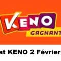 Resultat KENO 2 Février 2021