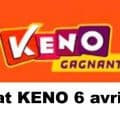 Résultat KENO 6 avril 2021 tirage midi et soir