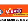 Resultat KENO 30 mai 2021 tirage midi et soir