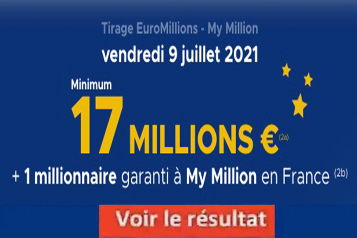 Resultat Euromillion 9 juillet 2021