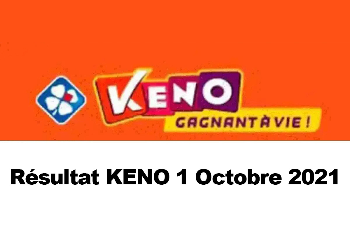 Resultat KENO 1 octobre 2021 tirage midi et soir
