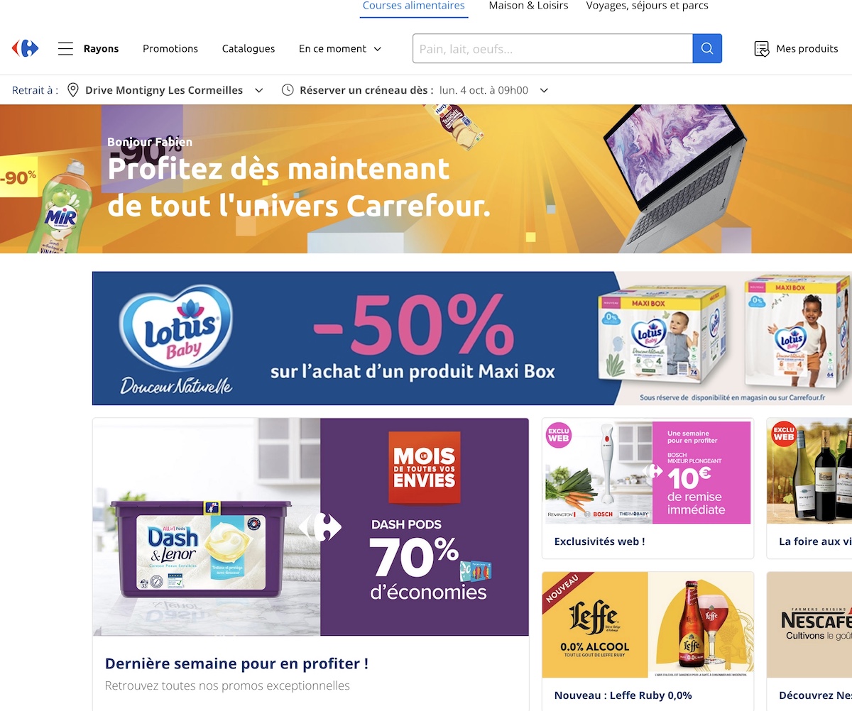 Bon d'achat et Code promo Carrefour