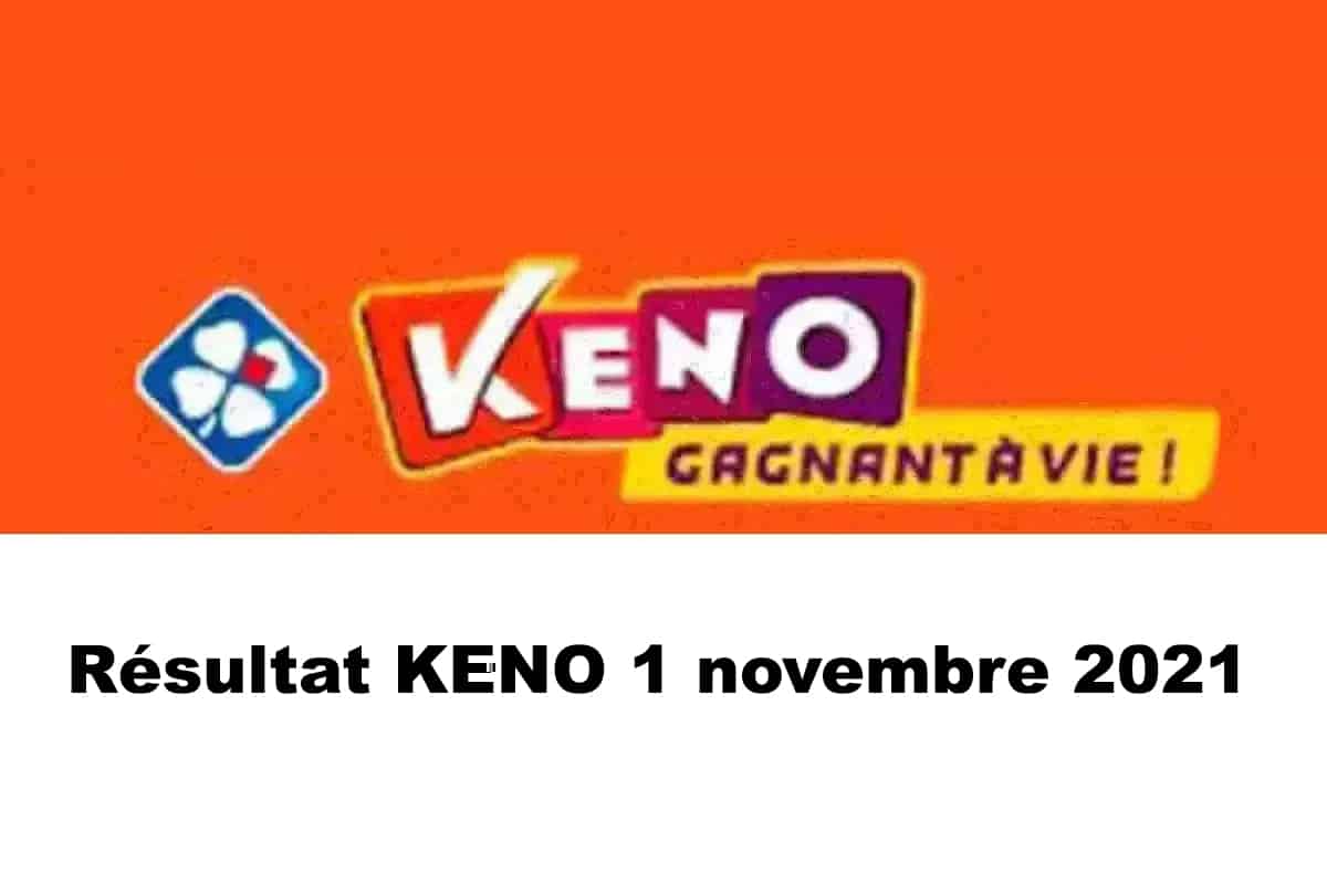 Resultat KENO 1 novembre 2021 tirage midi et soir