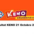 Resultat KENO 21 Octobre 2021 tirage midi et soir