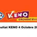 Resultat KENO 4 octobre 2021 tirage midi et soir