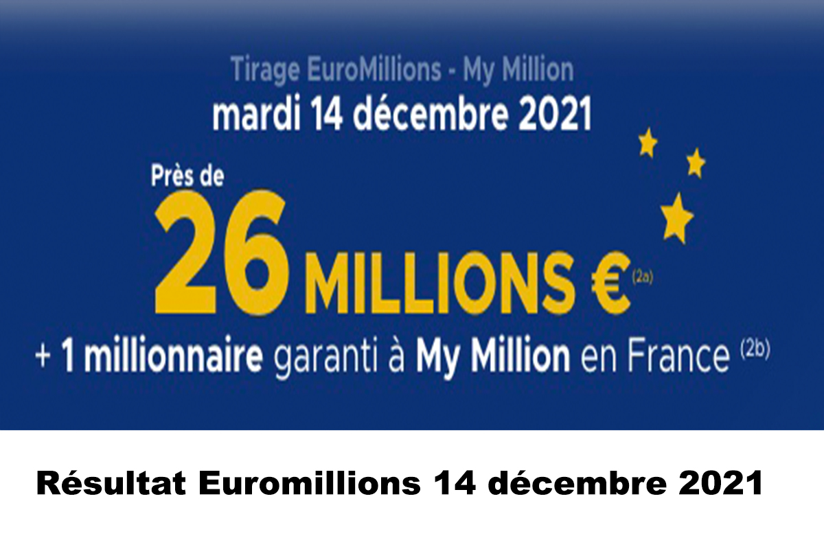 Resultat Euromillion 14 décembre 2021