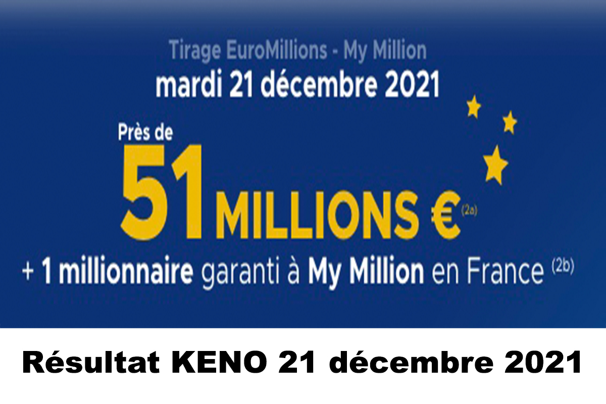 Resultat Euromillion 21 décembre 2021