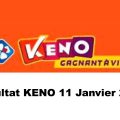 Resultat KENO 11 janvier 2022 tirage midi et soir