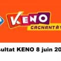 Resultat KENO 8 juin 2022 tirage midi et soir