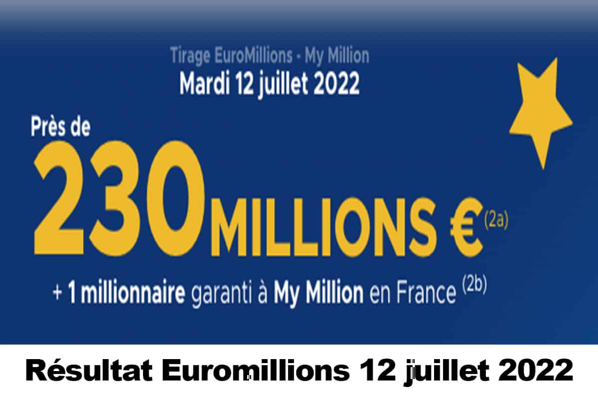 Resultat Euromillion 12 juillet 2022