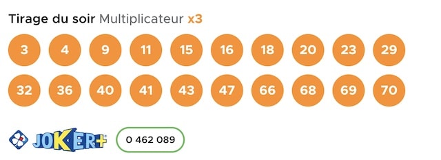 resultat keno 12 janvier 2023 tirage soir