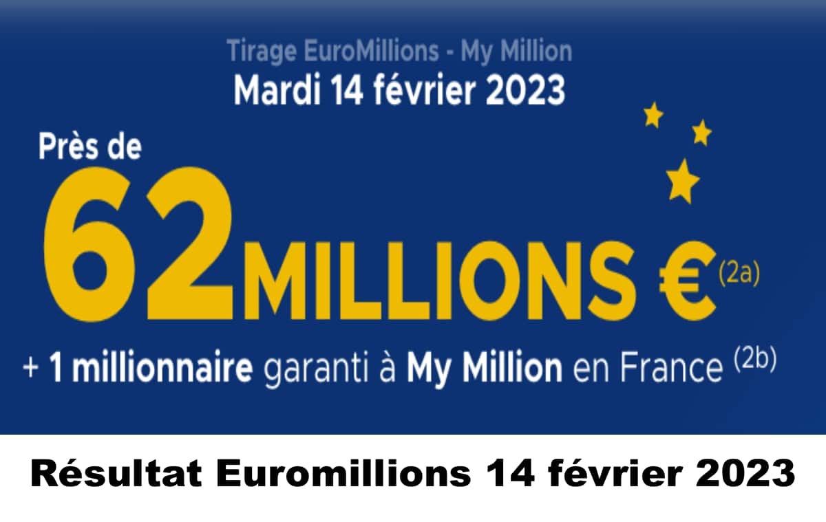 Résultat Euromillion 14 février 2023
