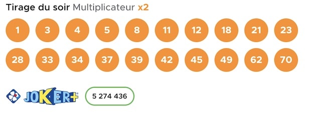 resultat keno 20 mars 2023 tirage soir