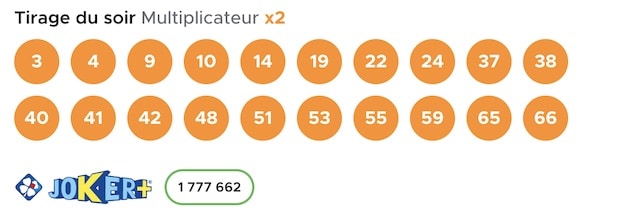 resultat keno 27 mars 2023 tirage soir