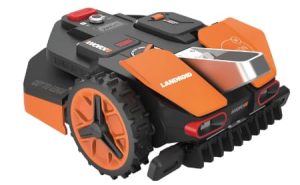 WORX LANDROID Vision WR208E.1, Robot Tondeuse sans Fil périphérique 800 m² Surf.Max 900 m², Installation en 30 Min, Caméra 4K + IA Adaptative, évite Tous Les Obstacles, Coupe des Bordures, Multizone