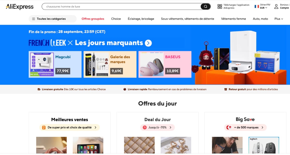 code promo aliexpress